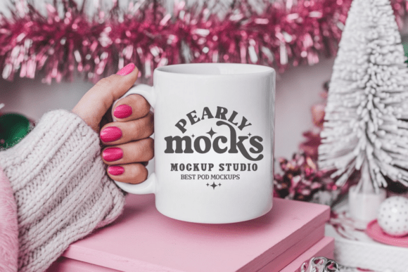 Download 11oz White Christmas Mug Mockup 44 - Mockup Collection