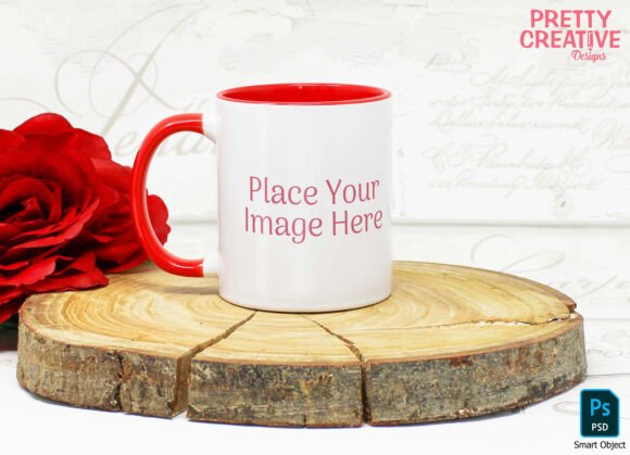 Download Red Handle Single Mug Smart PSD Mockup - Psd mockup Collection