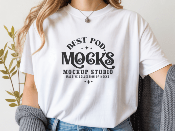 Download Comfort Colors C1717 White TShirt Mockup - Mockup Collection