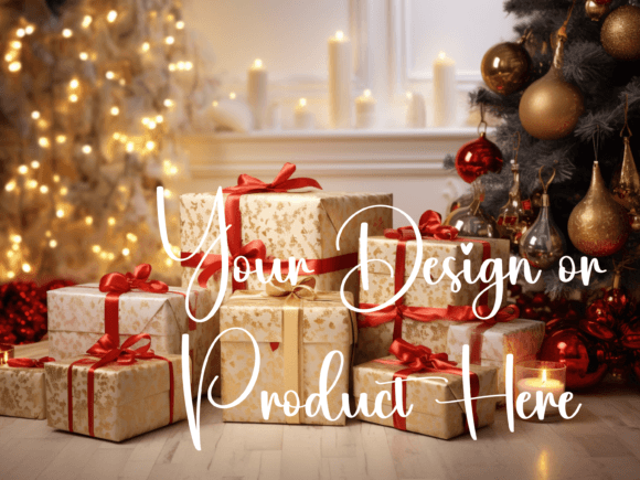 Download Christmas Background for Product Mockups - Mockup Collection