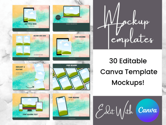 Download 15 Sandy Beach Digital Product Mockups - Mockup Collection