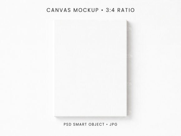 Download 3x4 Canvas Mockup PSD JPG - Mockup Collection