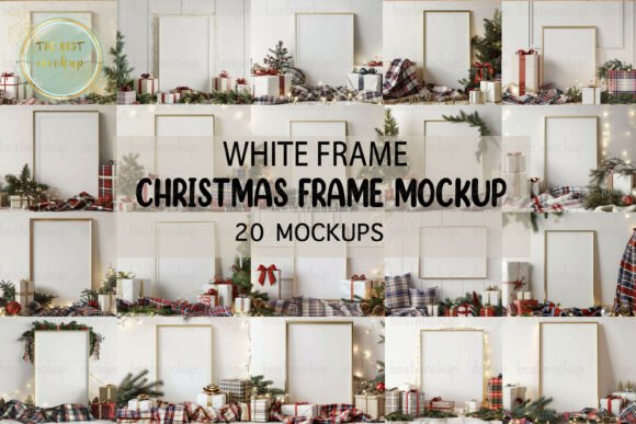 Download Minimal Christmas Frame Mockup Bundle - Mockup Collection