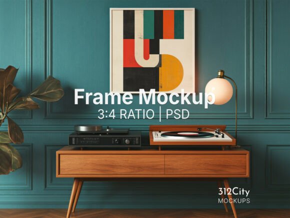 Download Wall Frame PSD Mockup 1:1 Square - Frame psd mockup Collection