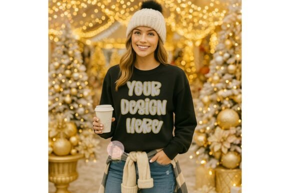 Download Boutique Style Christmas Mockup Gildan - Mockup Collection