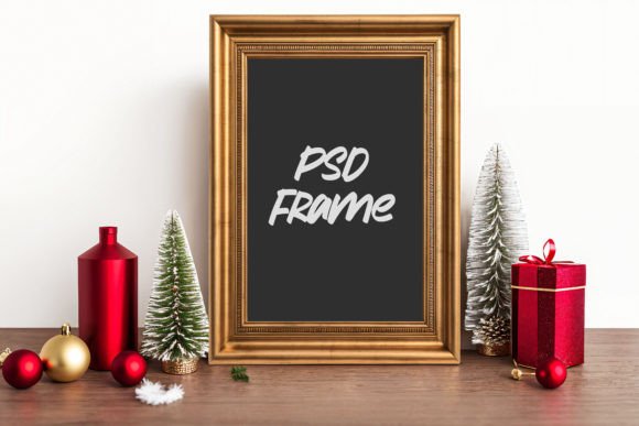 Download Vertical Gold Frame PSD Mockup - Frame psd mockup Collection